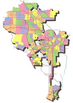 Map of City of Los Angeles Neighborhoods